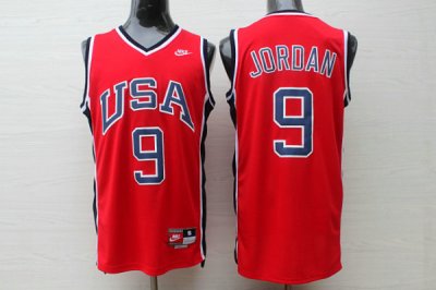 Michael Jordan 9 Team USA 1984 jersey red